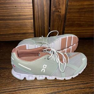 On Running Women's Shoes - Mint Green and Peach